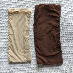 SKIMS Bandeau - Set of 2 (Sand & Jasper)